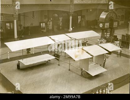 Breguet i Biplane à l'Olympia Aero and Motor Boat Exhibition, 11-19 mars 1910. Banque D'Images