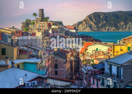 Vernazza, Cinque Terre, ligurie, italie Banque D'Images