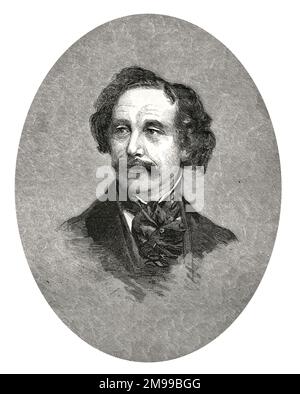 Charles Dickens, auteur anglais. Banque D'Images