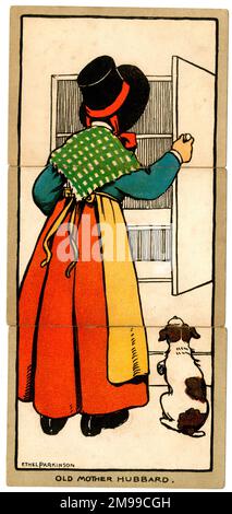 Cartes à jouer Misfitz - Old Mother Hubbard par Ethel Parkinson. Banque D'Images