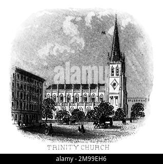 Trinity Church, New York, États-Unis. Banque D'Images