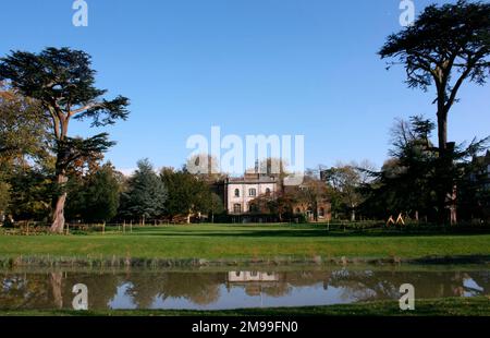 Pitzhanger Manor House, Walpole Park, Mattock Lane, Ealing, West London, dont certaines parties datent du 18th siècle. Banque D'Images