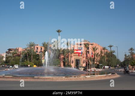 Hôtel Marrakech, Marrakech, Maroc Banque D'Images