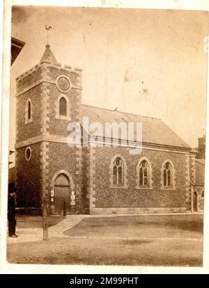 Église St Pancras, Chichester, West Sussex, avant sa reconstruction en 1869. Banque D'Images