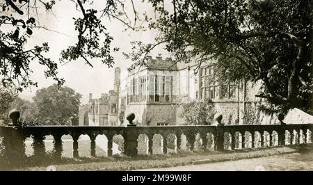 Haddon Hall, Derbyshire. Banque D'Images