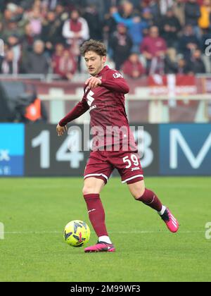Turin, Italie. 15th janvier 2023. Alexey Miranchuk (FC de Turin) pendant le FC de Turin vs Spezia Calcio, football italien série A match à Turin, Italie, 15 janvier 2023 crédit: Agence de photo indépendante/Alamy Live News Banque D'Images