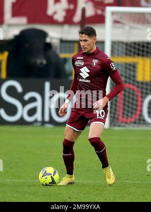 Turin, Italie. 15th janvier 2023. SASA Lukic (Torino FC) pendant le Torino FC vs Spezia Calcio, football italien série A match à Turin, Italie, 15 janvier 2023 crédit: Agence de photo indépendante/Alamy Live News Banque D'Images