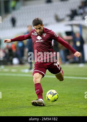 Turin, Italie. 15th janvier 2023. Ricardo Rodriguez (Torino FC) pendant le Torino FC vs Spezia Calcio, football italien série A match à Turin, Italie, 15 janvier 2023 crédit: Agence de photo indépendante/Alamy Live News Banque D'Images