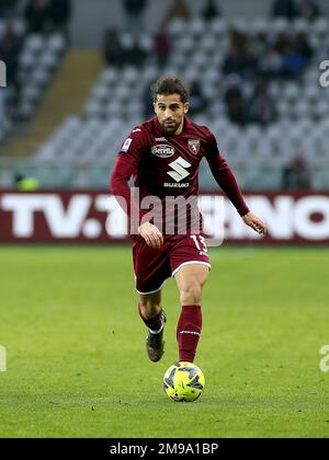 Turin, Italie. 15th janvier 2023. Ricardo Rodriguez (Torino FC) pendant le Torino FC vs Spezia Calcio, football italien série A match à Turin, Italie, 15 janvier 2023 crédit: Agence de photo indépendante/Alamy Live News Banque D'Images