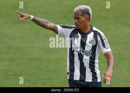 Diadema, Brésil. 17th janvier 2023. SP - Diadema - 01/17/2023 - COPA SAO PAULO 2023, SANTOS X AGUA SANTA - Ivonei Santos joueur lors d'un match contre Agua Santa à l'Arena Inamar stade pour le championnat de Copa Sao Paulo 2023. Photo: Marcello Zambrana/AGIF/Sipa USA crédit: SIPA USA/Alay Live News Banque D'Images