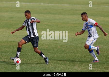 Diadema, Brésil. 17th janvier 2023. SP - Diadema - 01/17/2023 - COPA SAO PAULO 2023, SANTOS X AGUA SANTA - joueur Santos lors d'un match contre Agua Santa à l'Arena Inamar pour le championnat de Copa Sao Paulo 2023. Photo: Marcello Zambrana/AGIF/Sipa USA crédit: SIPA USA/Alay Live News Banque D'Images