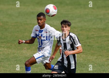 Diadema, Brésil. 17th janvier 2023. SP - Diadema - 01/17/2023 - COPA SAO PAULO 2023, SANTOS X AGUA SANTA - joueur Santos lors d'un match contre Agua Santa à l'Arena Inamar pour le championnat de Copa Sao Paulo 2023. Photo: Marcello Zambrana/AGIF/Sipa USA crédit: SIPA USA/Alay Live News Banque D'Images