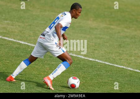 Diadema, Brésil. 17th janvier 2023. SP - Diadema - 01/17/2023 - COPA SAO PAULO 2023, SANTOS X AGUA SANTA - Agua Santa joueur lors d'un match contre Santos au stade Arena Inamar pour le championnat 2023 de Copa Sao Paulo. Photo: Marcello Zambrana/AGIF/Sipa USA crédit: SIPA USA/Alay Live News Banque D'Images