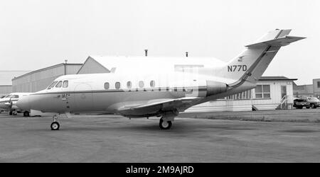 Hawker-Siddeley HS-125-1A/522 N77D (msn 25093) de Mines Safety Appliances Company. 1966: G-ATSN - Hawker Siddeley Aviation Ltd Banque D'Images