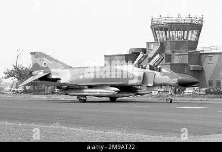 Ejercito del aire (armée de l'air espagnole) - McDonnell Douglas F-4C Phantom II C.12-40, de ALA12, en train de rouler à RAF Wattisham. Banque D'Images