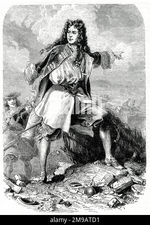 Louis François, duc de Boufflers, maréchal de France (1644-1711), soldat français qui a combattu dans de nombreuses batailles et campagnes militaires, pendant la guerre de la Grande Alliance et la guerre de succession espagnole. Banque D'Images