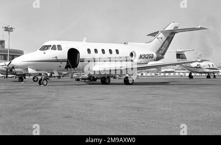 Hawker Siddeley HS.125 Series 1A/522 N3125B (msn 25110), de la Atlantic Aviation Corporation. Banque D'Images