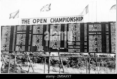 Le classement Open Championship du Royal Lytham St. Annes en 1952. Banque D'Images