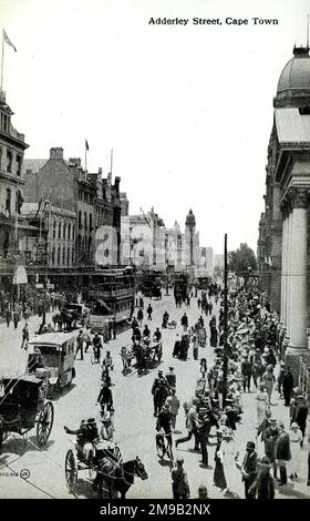 Adderley Street, le Cap, Afrique du Sud Banque D'Images