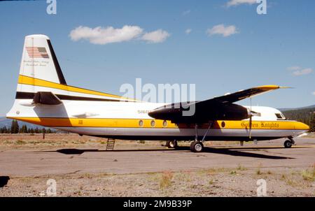 Armée des États-Unis - Fokker C-31A Troopship 85-1607 (msn 10652, F27-400m), de l'équipe d'exposition de parachutistes 'Golden Knights'. Banque D'Images