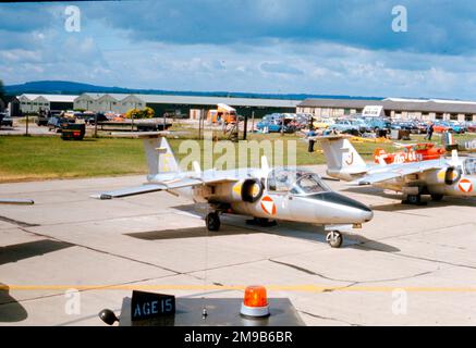 Osterreichische Luftstreitkrafte - SAAB 105OE 'E Yellow' (Osterreichische Luftstreitkrafte - Austrian Air Force) Banque D'Images