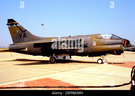 United States Air Force (USAF) - Ling-Temco-Vought A-7D-4-CV Corsair ii, du 149th Escadron tactique de chasseurs, Virginia Air National Guard. Banque D'Images