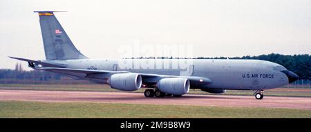 United States Air Force - Boeing KC-135R Stratotanker 58-0125 (msn 17870), de l'aile de ravitaillement aérien de 82nd. Banque D'Images