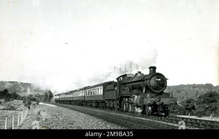 Locomotive de chemin de fer à vapeur 'Sintt' 2900 classe 4-6-0 St David 2920 Banque D'Images