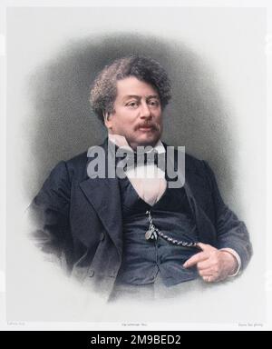 ALEXANDRE DUMAS (PERE) (1802 - 1870), écrivain français (« les trois Mousquetaires » &c). Banque D'Images