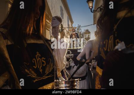 Semaine sainte Baena Cordoba Andalousie Espagne Semana Santa Baena Córdoba Andalucia España Banque D'Images