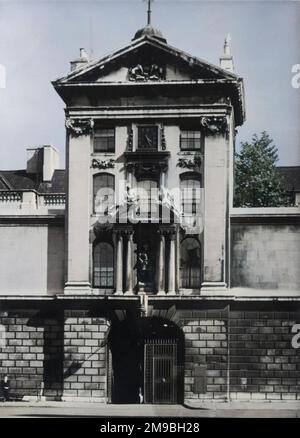 Le Gatehouse of St Bartholomew's Hospital, Smithfield, Londres Banque D'Images