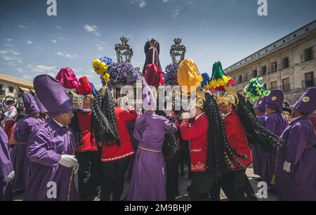 Semaine sainte Baena Cordoba Andalousie Espagne Semana Santa Baena Córdoba Andalucia España Banque D'Images