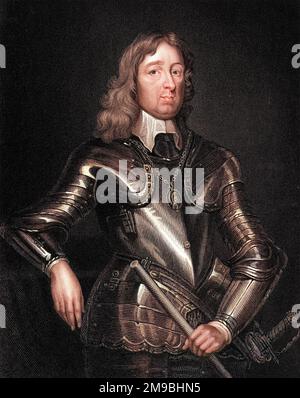 William Seymour (1593 - 1660), deuxième duc de Somerset, dépeint alors que marquis de Hertford. Commandant militaire royaliste Banque D'Images