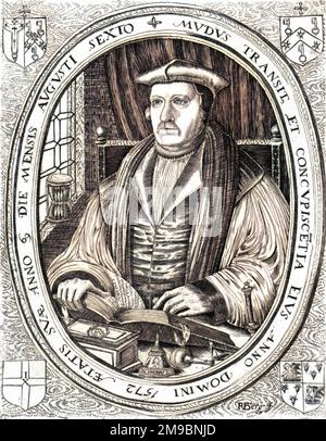 MATTHEW PARKER churchman anglais, archevêque de Canterbury. Banque D'Images