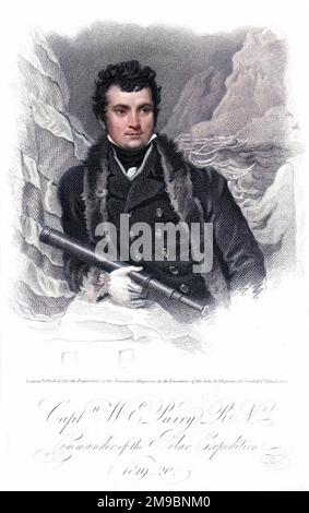 WILLIAM EDWARD PARRY commandant de la marine britannique, explorateur de l'Arctique - a dirigé une expédition là-bas de 1819 à 1820. Banque D'Images