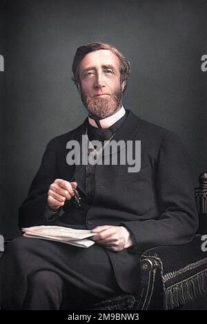 ARTHUR WELLESLEY, premier vicomte PEEL, fils de M. Robert Peel, homme d'État, Président de la Chambre des communes. Banque D'Images