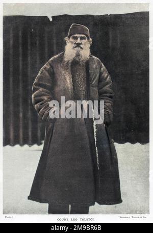 Leo Tolstoy (1828 - 1910), écrivain et philosophe russe. Banque D'Images