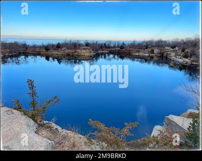 2 janvier 2023. Rockport, ma. Vue sur le parc régional de Halibut point. © Marilyn Humphries, 2023 Banque D'Images