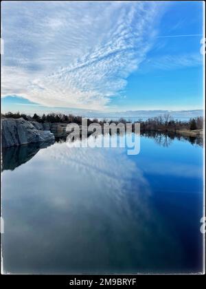 2 janvier 2023. Rockport, ma. Vue sur le parc régional de Halibut point. © Marilyn Humphries, 2023 Banque D'Images