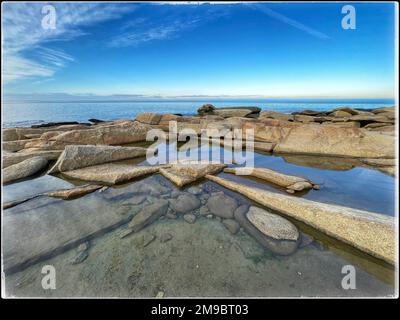 2 janvier 2023. Rockport, ma. Vue sur le parc régional de Halibut point. © Marilyn Humphries, 2023 Banque D'Images