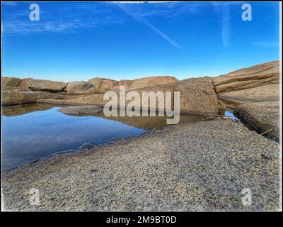 2 janvier 2023. Rockport, ma. Vue sur le parc régional de Halibut point. © Marilyn Humphries, 2023 Banque D'Images