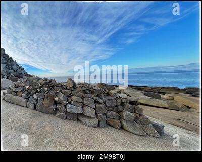 2 janvier 2023. Rockport, ma. Vue sur le parc régional de Halibut point. © Marilyn Humphries, 2023 Banque D'Images