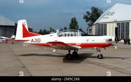 Armee de l'Air - Pilatus PC-7 Turbo Trainer 580 - AJ (Armée de l'Air - Force aérienne française) Banque D'Images