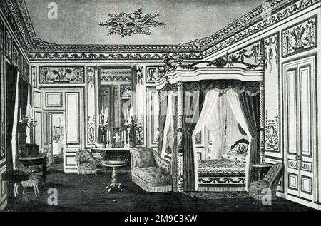 Chambre de l'impératrice Eugénie, Palais Saint-Cloud, Paris Banque D'Images