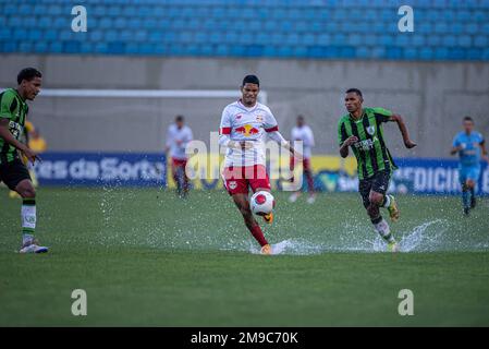 Barueri, Brésil. 17th janvier 2023. América MG X Bragantino, valide pour la phase 4th de la Copa São Paulo de Futebol Júnior, tenue à Arena Barueri à Barueri, SP, ce mardi (17). Crédit: Pedro Teixeira/FotoArena/Alamy Live News Banque D'Images