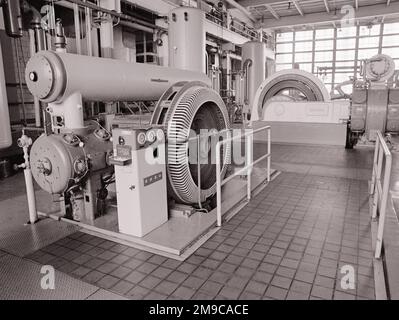 1970S INTÉRIEUR DE L'EXPLOITATION DE LA CENTRALE INDUSTRIELLE POUR UNE GRANDE USINE AUTOMOBILE - I6320 HAR001 HARS À L'ANCIENNE Banque D'Images