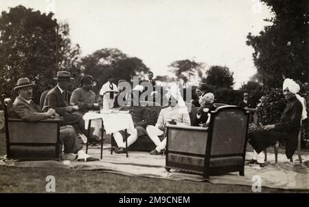 Le Viceroy Lord Irwin, Earl Halifax, rend visite à Indore, en Inde. Banque D'Images