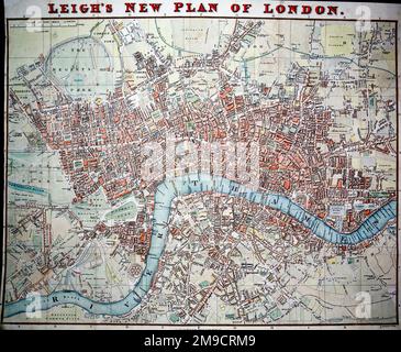 Leigh's New Plan de Londres, Angleterre Banque D'Images