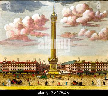 Monument du Grand incendie, Londres, Angleterre Banque D'Images