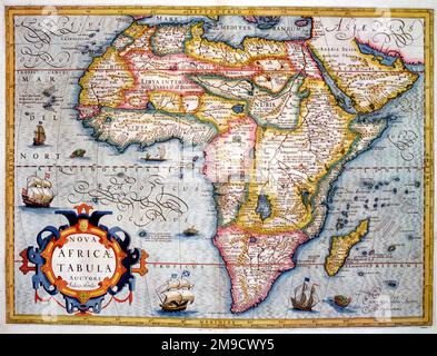 Carte du 17th siècle de l'Afrique - Nova Africae Tabula Banque D'Images